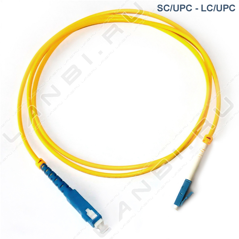 Оптический патч-корд LC/UPC-SC/UPC simplex 9/125 одномодовый длиной 7м